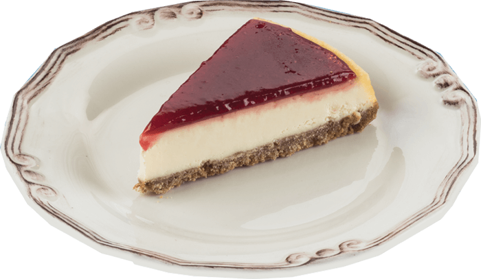 Frambuaz Soslu Cheesecake